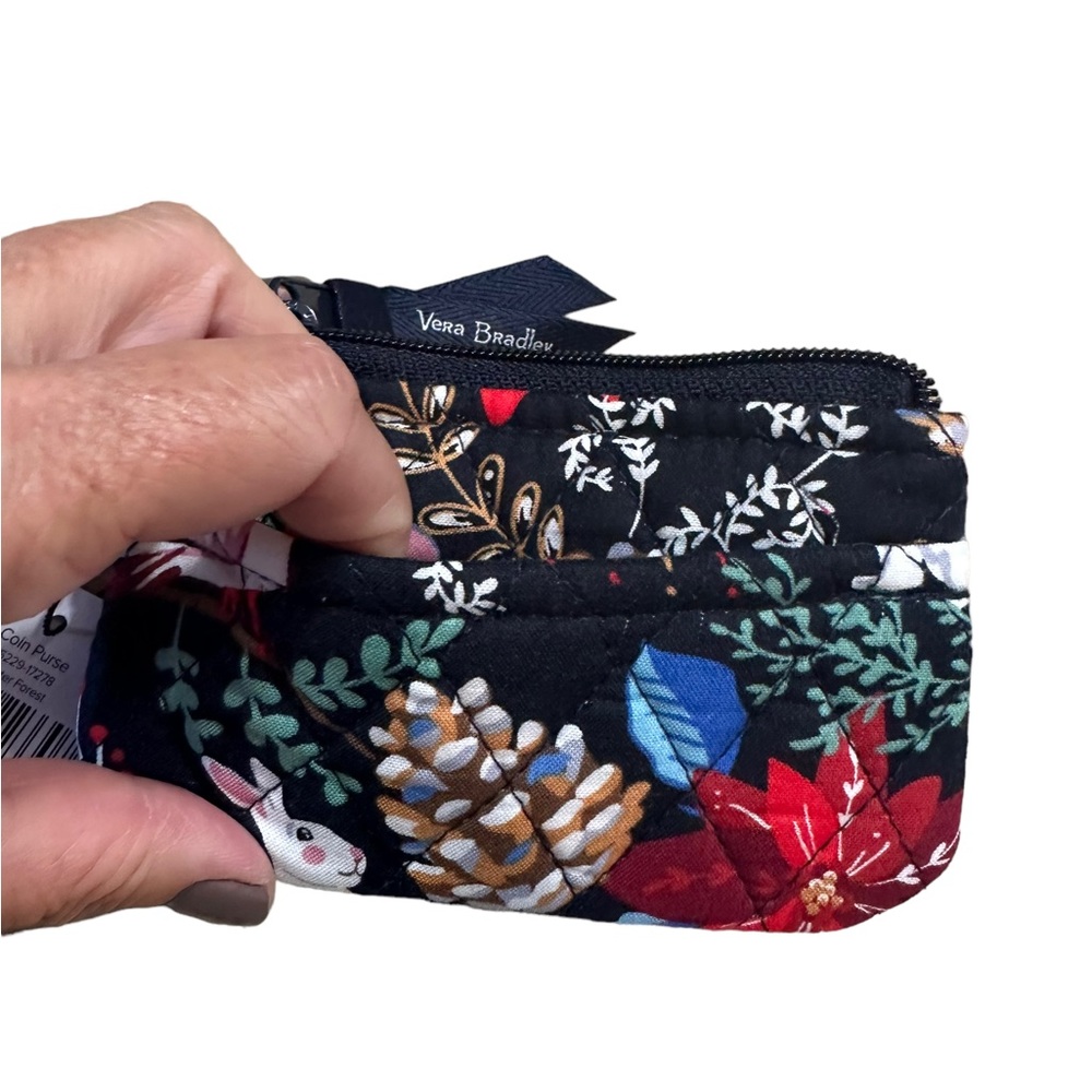 Vera Bradley Winter Forest Mini Coin Purse - Picture 3 of 6